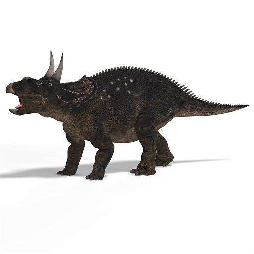 Diceratops DAZ 03A_0001.jpg - Dinosaur Diceratops With Clipping Path over white